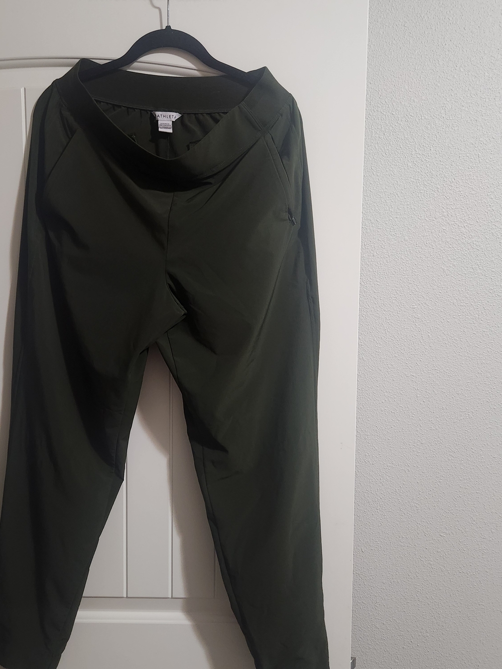 Athleta Dark Green High-Rise Performance Pants